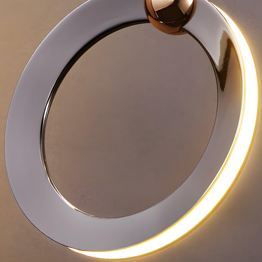 Silicone Ring Cluster Staircase Chandelier Black Gold Stainless Steel Dimmable 3000K–6000K Remote 7 Configurations