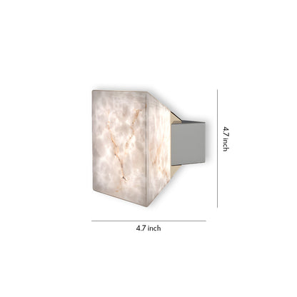 Modern Marble Stone Wall Sconce – Mid-Century Aluminum LED Wall Light