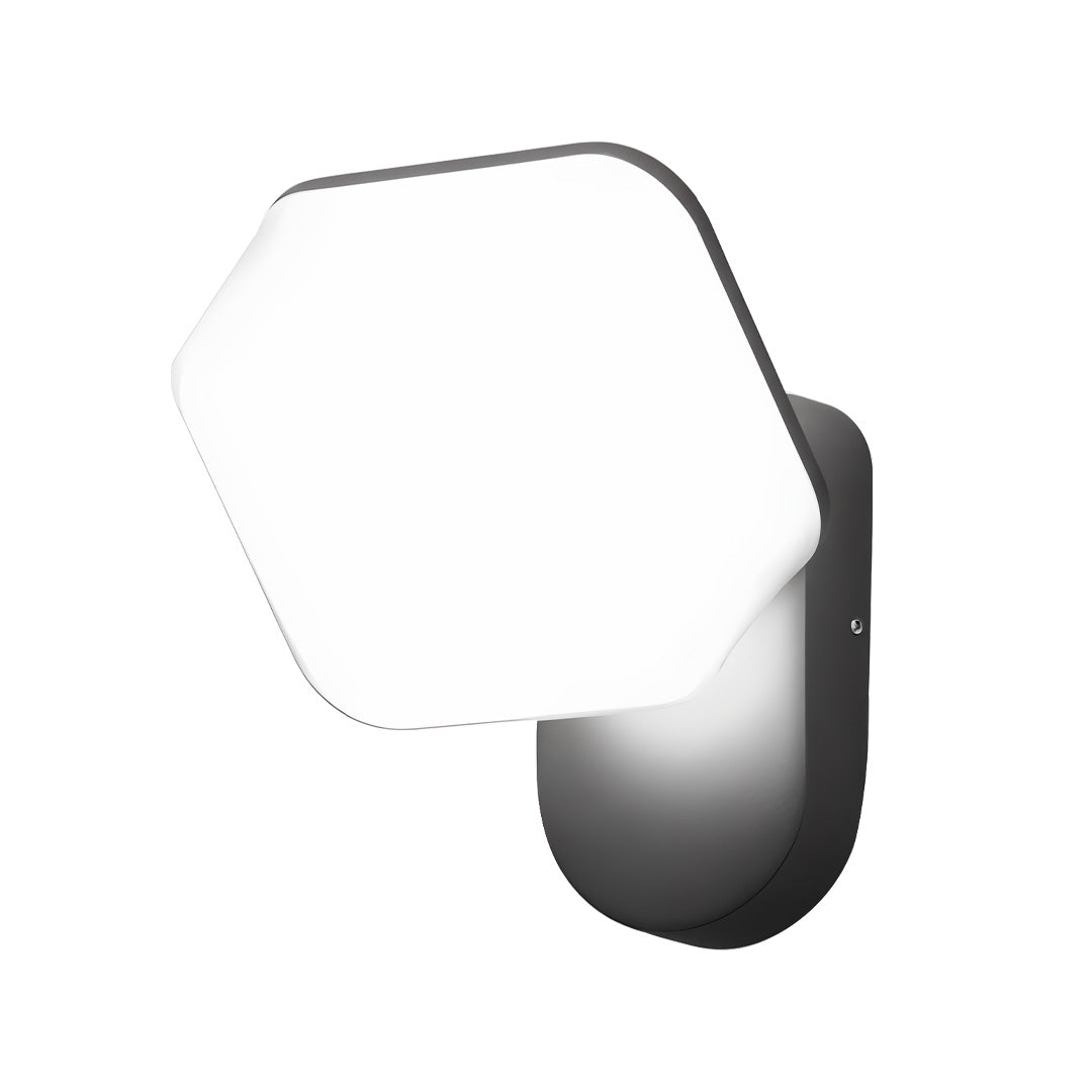 Modern LED Outdoor Wall Sconce 360° Rotatable PC Shade Single Double Layer Aluminum IP65 25W 35W 3CCT