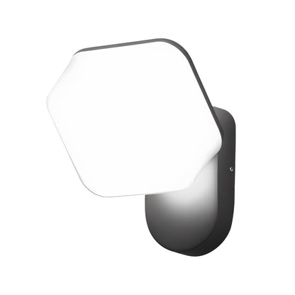 Modern LED Outdoor Wall Sconce 360° Rotatable PC Shade Single Double Layer Aluminum IP65 25W 35W 3CCT