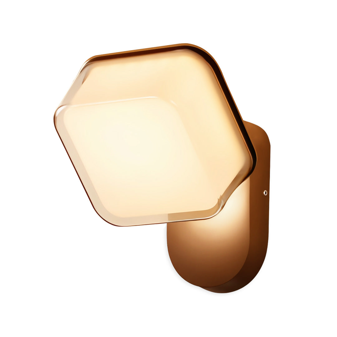 Modern LED Outdoor Wall Sconce 360° Rotatable PC Shade Single Double Layer Aluminum IP65 25W 35W 3CCT