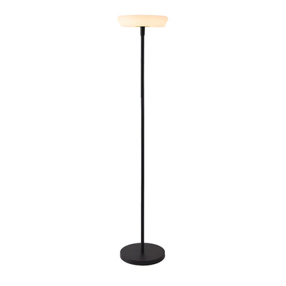 Solar USB Halo Floor Lamp Adjustable Height IP65 Minimalist Outdoor 3000K