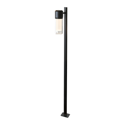 Contemporary Path Light Single Double Head Black Aluminum Glass CRI90 IP65 DC24V 2 Heights