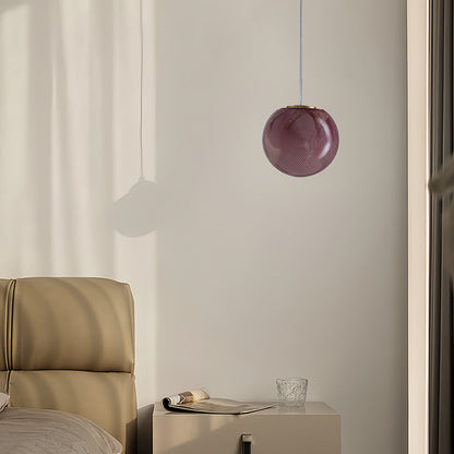 Glass Globe Mini Pendant Warm Tinted G9 Modern Minimalist 4.5 Inch