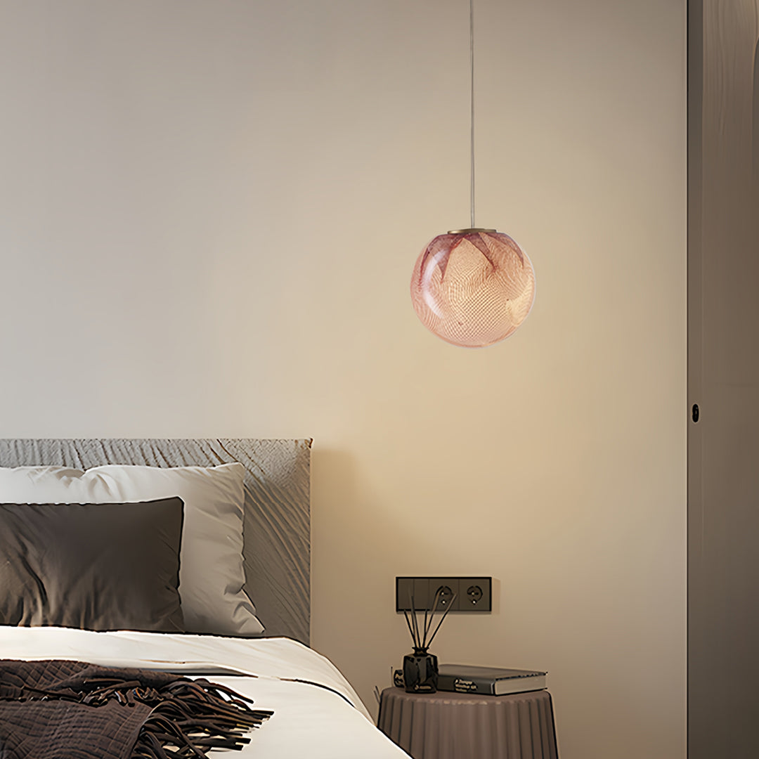 Glass Globe Mini Pendant Warm Tinted G9 Modern Minimalist 4.5 Inch