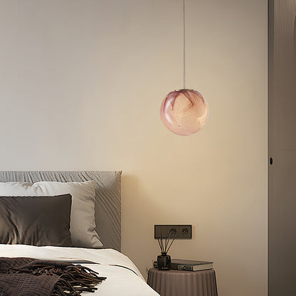 Glass Globe Mini Pendant Warm Tinted G9 Modern Minimalist 4.5 Inch