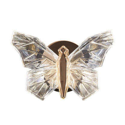 Butterfly LED Wall Sconce – Modern Decorative Crystal Accent Light