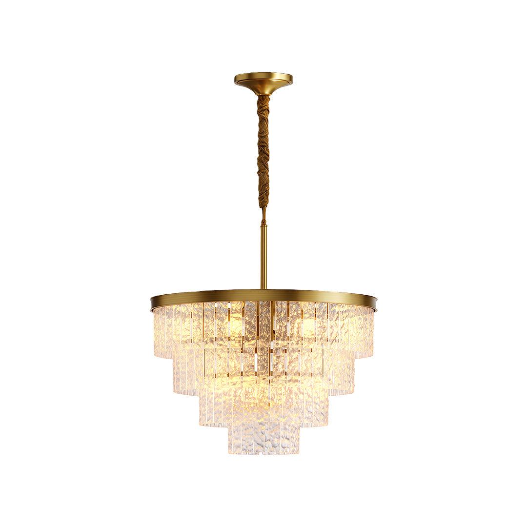 Modern Forms Full-Copper Luxury Glass Chandelier