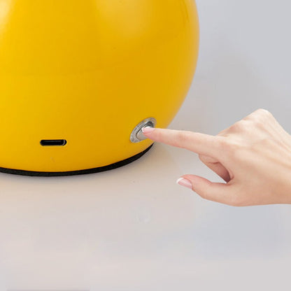 Mushroom Kids Table Lamp Acrylic Shade Metal Ball Base Touch Control USB Rechargeable Tri-Color LED 5 Colors 7.8 Inch