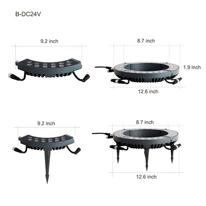 LED Tree Ring Light Outdoor Waterproof Uplight Landscape Spotlight for Trees