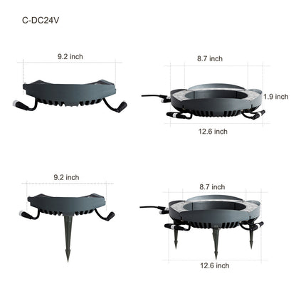 LED Tree Ring Light Outdoor Waterproof Uplight Landscape Spotlight for Trees
