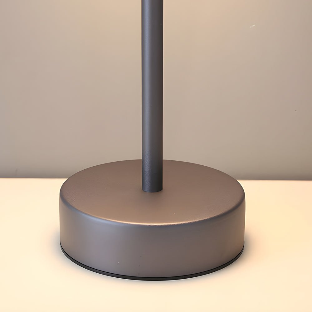 Rechargeable Hat Style Metal Table Lamp 3-Color Tunable Touch Control 9H Battery 4 Colors