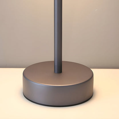 Rechargeable Hat Style Metal Table Lamp 3-Color Tunable Touch Control 9H Battery 4 Colors