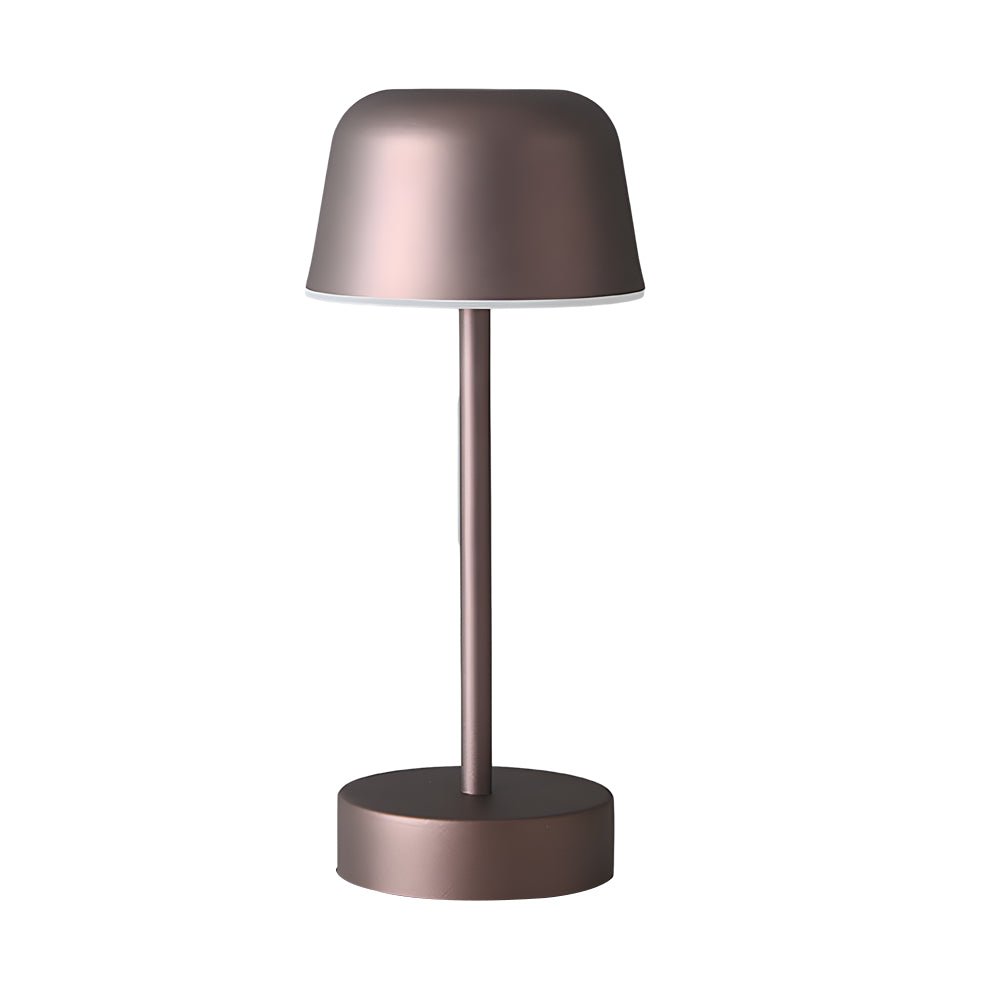 Rechargeable Hat Style Metal Table Lamp 3-Color Tunable Touch Control 9H Battery 4 Colors