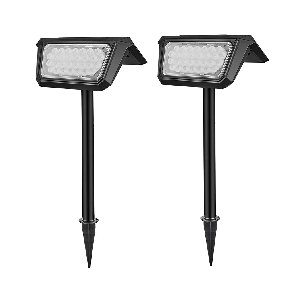Adjustable Solar LED Landscape Spotlight Waterproof Outdoor Lawn & Path Lighting Black ABS PC IP65