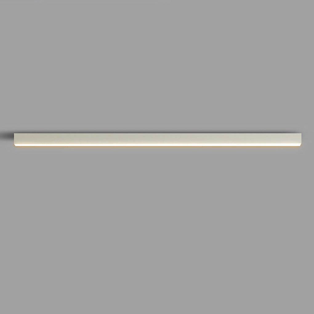 Linear LED Flush Mount Ceiling Light Aluminium Acrylic 3-Step CCT Dimmable Black White 5 Lengths