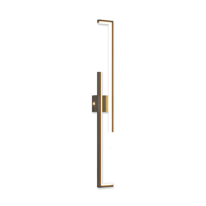 Linear LED Wall Sconce Bar Modern Minimalist Iron 3CCT Hardwired Black Gold