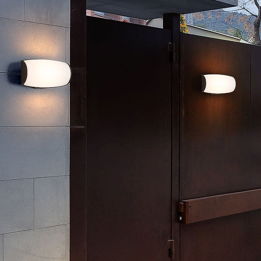 Double-Layer Acrylic LED Outdoor Wall Sconce IP54 Arc & Square Die-Cast Aluminium