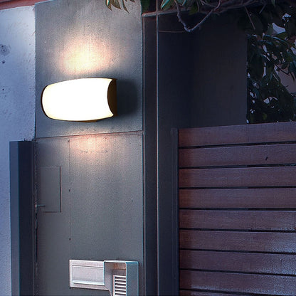 Double-Layer Acrylic LED Outdoor Wall Sconce IP54 Arc & Square Die-Cast Aluminium