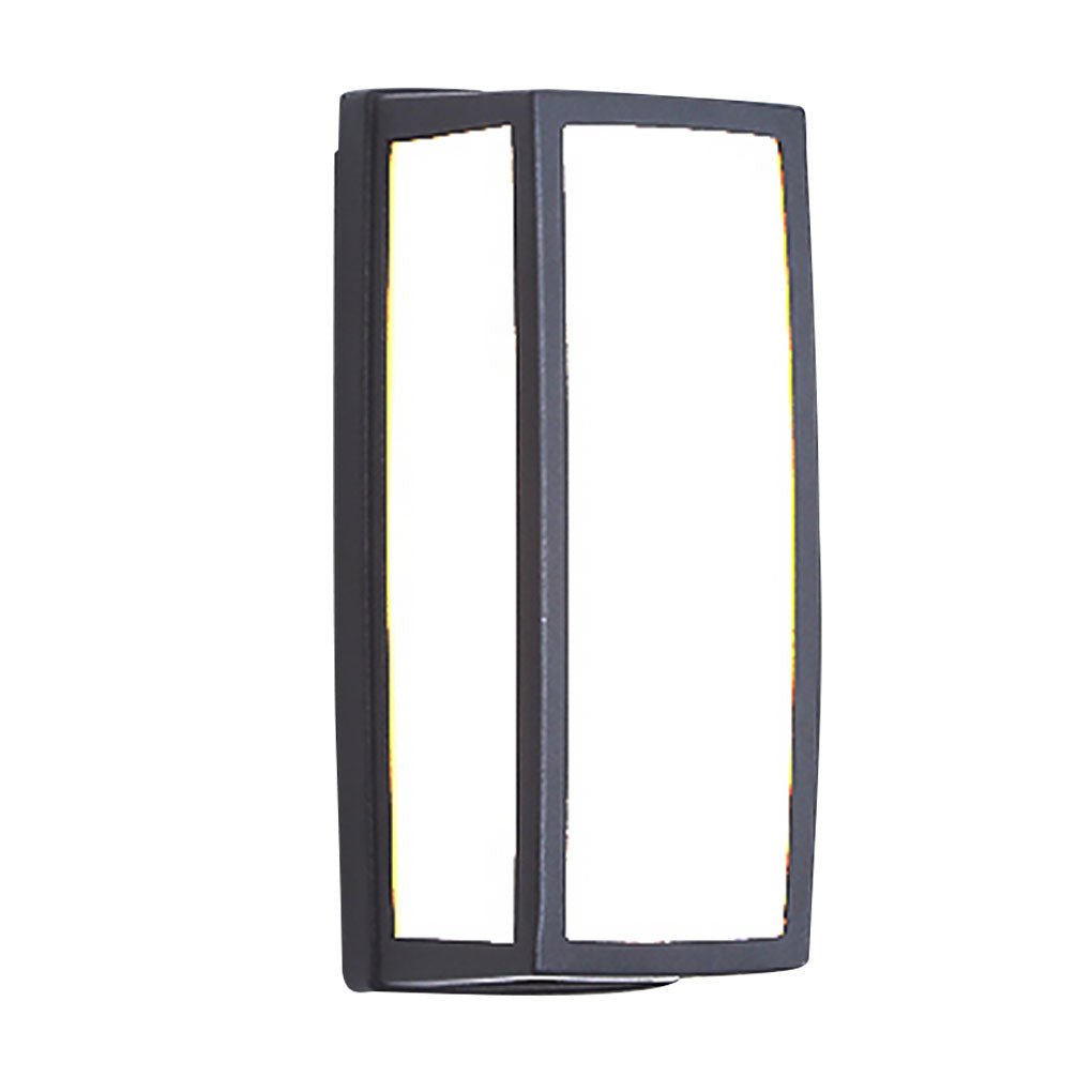 Double-Layer Acrylic LED Outdoor Wall Sconce IP54 Arc & Square Die-Cast Aluminium