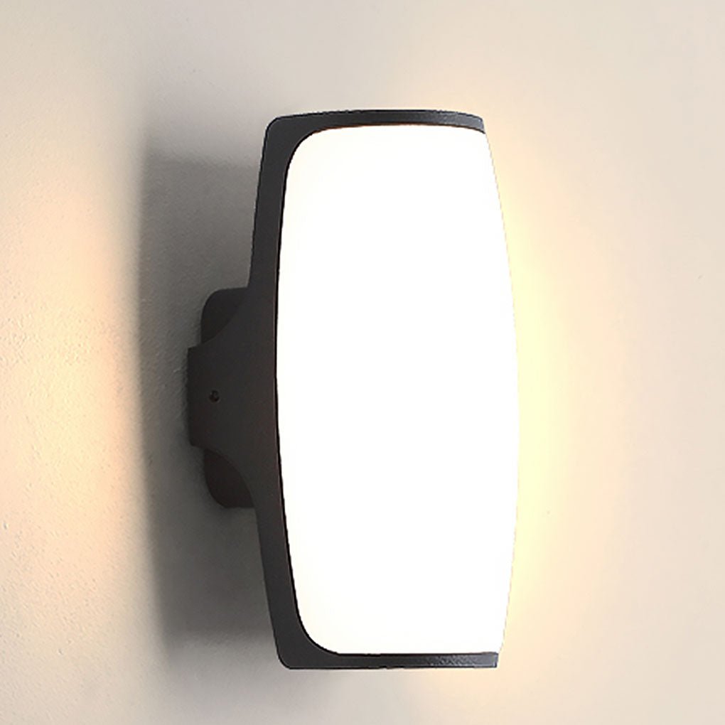 Double-Layer Acrylic LED Outdoor Wall Sconce IP54 Arc & Square Die-Cast Aluminium