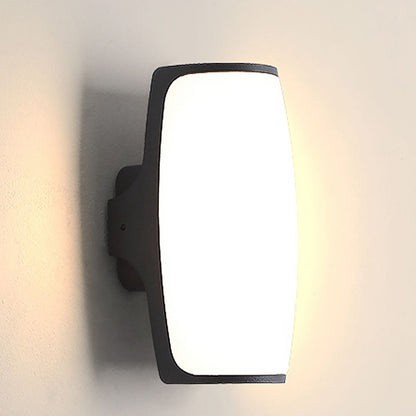 Double-Layer Acrylic LED Outdoor Wall Sconce IP54 Arc & Square Die-Cast Aluminium