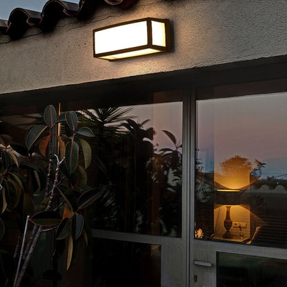 Double-Layer Acrylic LED Outdoor Wall Sconce IP54 Arc & Square Die-Cast Aluminium