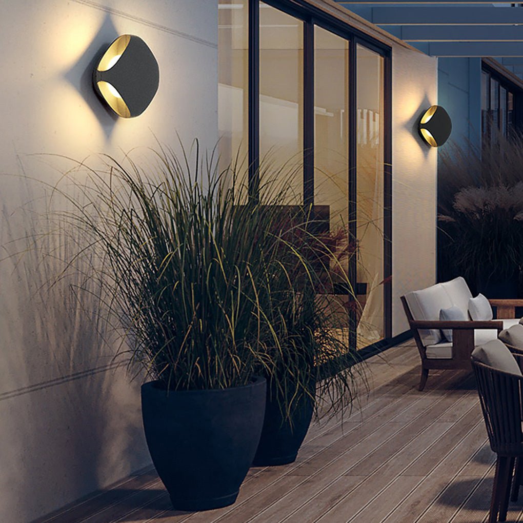 Square Diamond LED Fence Post Wall Light DC12V IP54 Aluminium Alloy 3000K