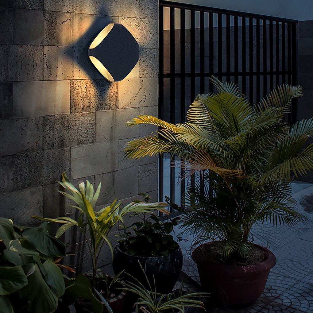 Square Diamond LED Fence Post Wall Light DC12V IP54 Aluminium Alloy 3000K