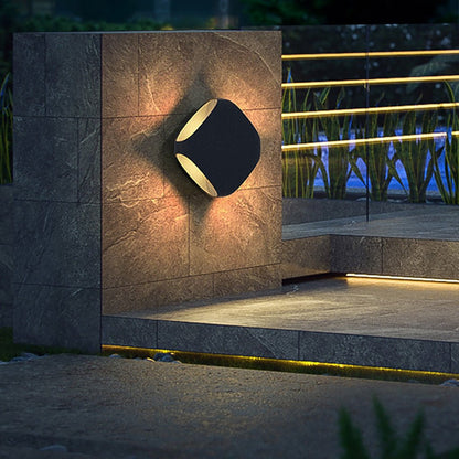 Square Diamond LED Fence Post Wall Light DC12V IP54 Aluminium Alloy 3000K