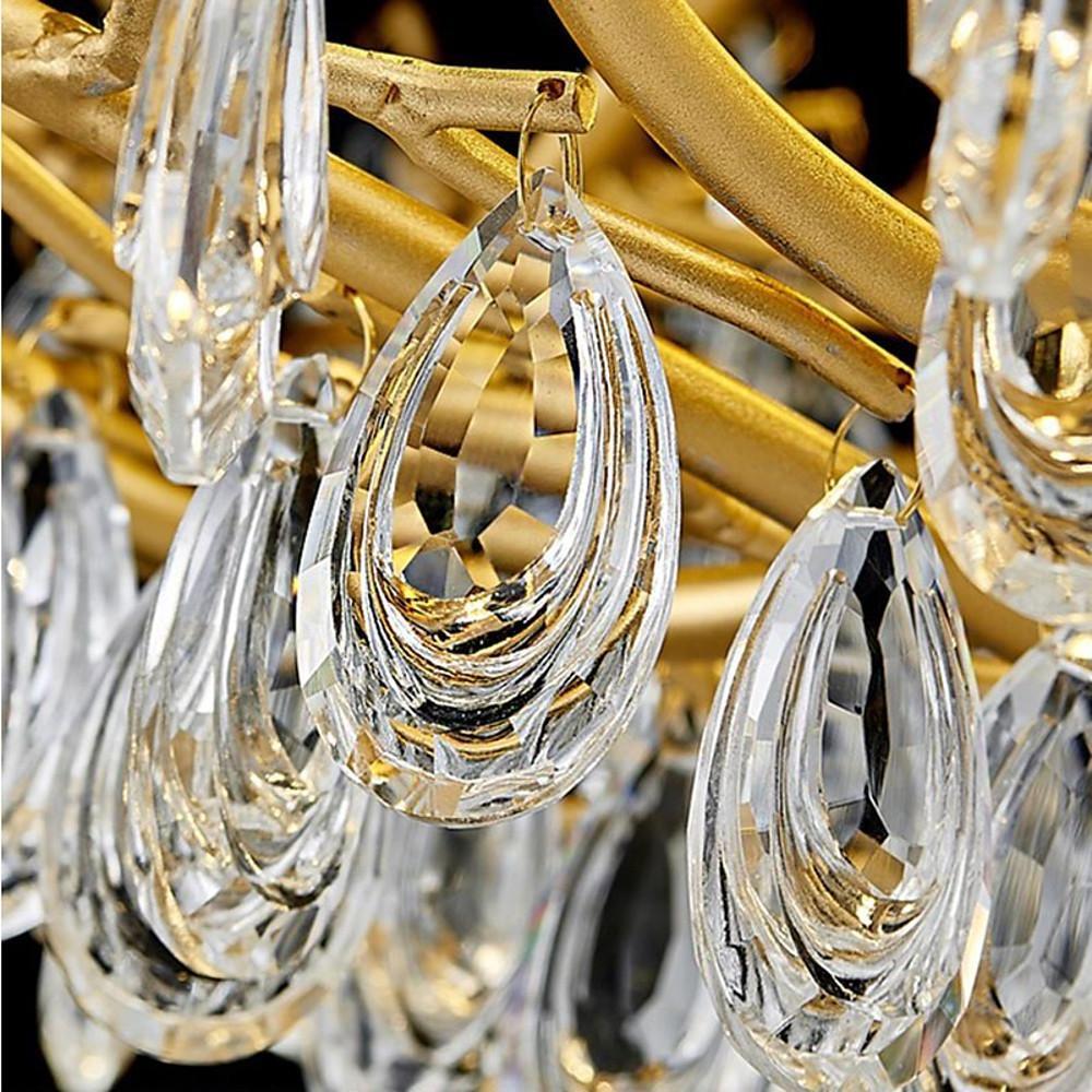 Firefly Sputnik Chandelier Aluminum Crystal G9 LED 3-Step Dimming Modern