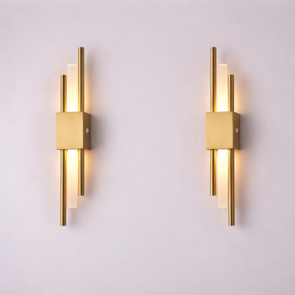 Modern Gold LED Wall Sconce Touch Dimmable Nordic Bedside Bedroom Left Right