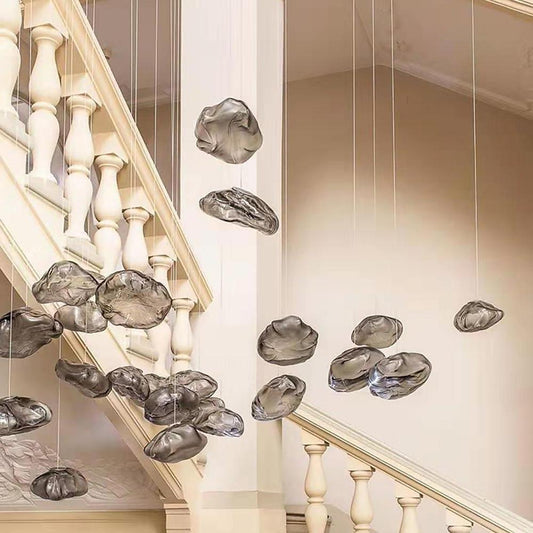 Glass Irregular Bubble Pendant Light LED E26/E27 Nordic Industrial Three Glass Tints Fixed Warm White Single Configuration