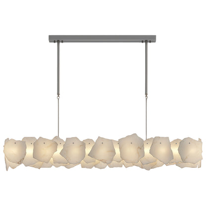Modern Cloud Stone LED Chandelier with Full Copper Frame for Dining Room and Living Space