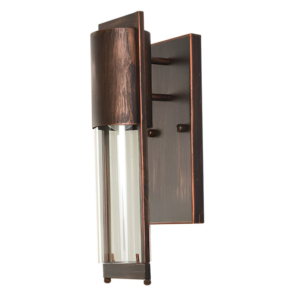 Retro Outdoor Wall Sconce Iron Glass E27 Black or Antique Copper 3000K 110V