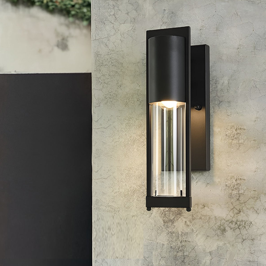 Retro Outdoor Wall Sconce Iron Glass E27 Black or Antique Copper 3000K 110V