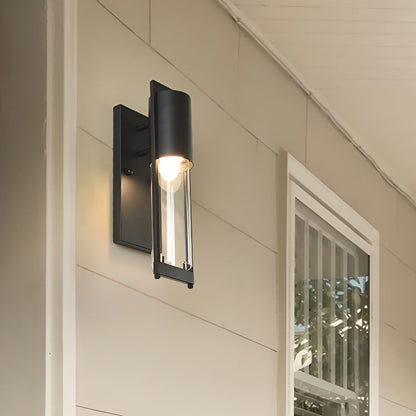 Retro Outdoor Wall Sconce Iron Glass E27 Black or Antique Copper 3000K 110V