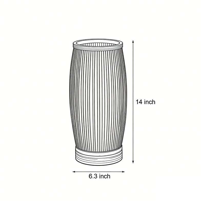 Handwoven Bamboo Japanese Lantern Table Lamp E27 Warm White