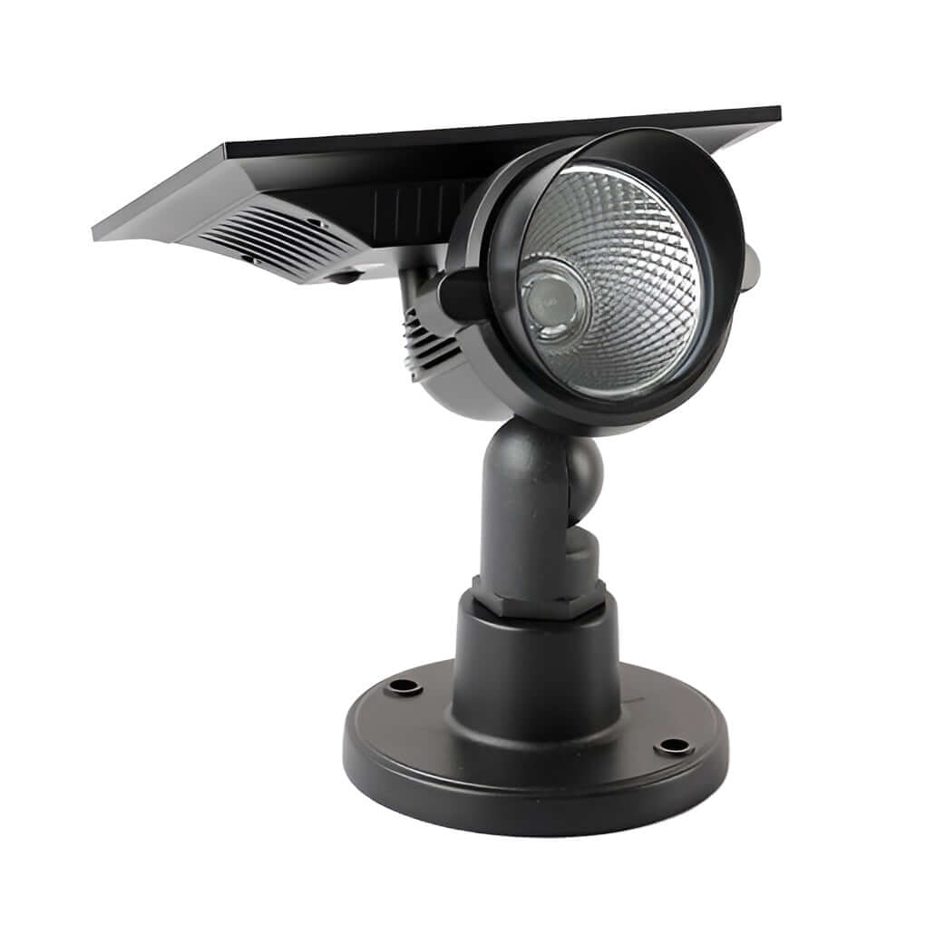 Solar Spotlight Outdoor Adjustable Aluminum LED 10W IP54 White Warm White RGB Dusk to Dawn Ground Spike or Base Mount Garden Tree Landscape