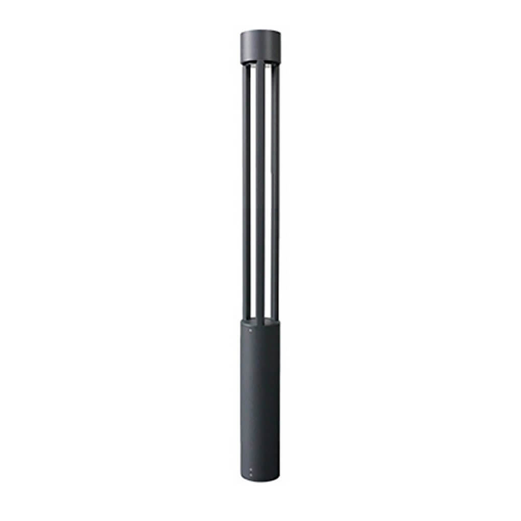 COB LED Bollard Path Light | Tall Black Outdoor Landscape Post Light