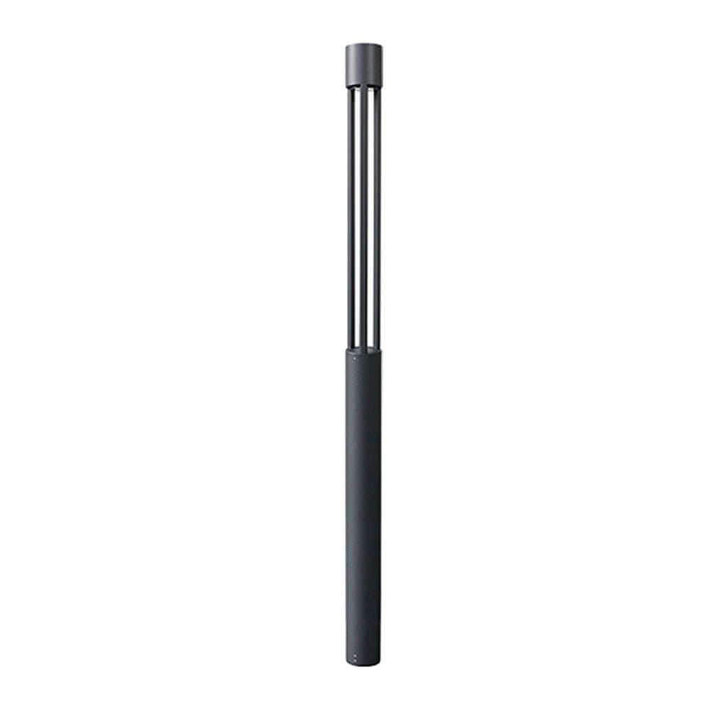 COB LED Bollard Path Light | Tall Black Outdoor Landscape Post Light
