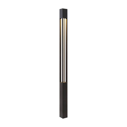 COB LED Bollard Path Light | Tall Black Outdoor Landscape Post Light