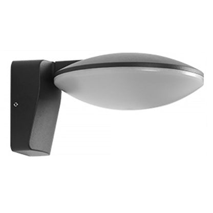 Modern Minimalist Circular Outdoor Wall Sconce Solar or Hardwired LED 3000K
