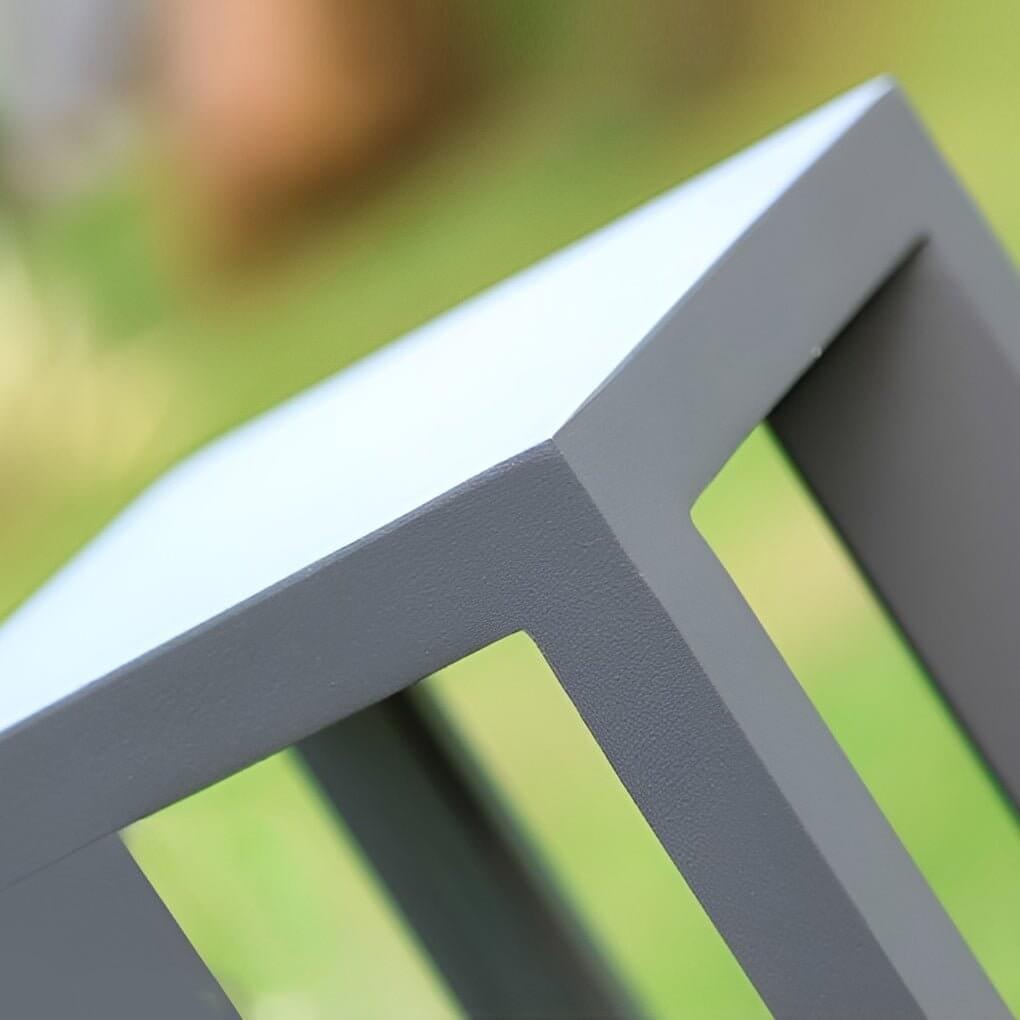 LED Bollard Garden Light Hardwired Aluminum 4 Beam 3000K Warm White IP54 Garden Landscape Path Driveway Black 4 Heights