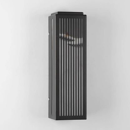Outdoor Grille Wall Sconce Stainless Steel Marble LED 4 Sizes Black