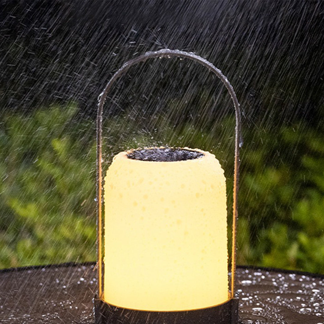 Solar USB Dual Charge Portable LED Lantern IP65 Waterproof 3000K Warm White