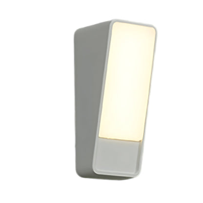 Modern LED Outdoor Wall Sconce IP65 Motion Sensing Die-Cast Aluminum Black White 12W 3000K