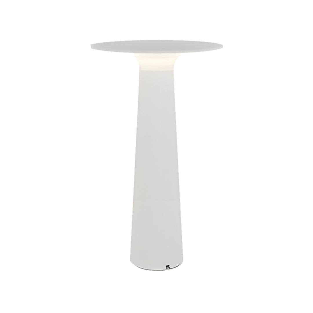 Modern Table Lamp Outdoor IP65 Waterproof Hardwired Aluminum Garden Landscape 3000K Black White 9.65 Inch