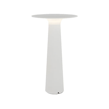 Modern Table Lamp Outdoor IP65 Waterproof Hardwired Aluminum Garden Landscape 3000K Black White 9.65 Inch