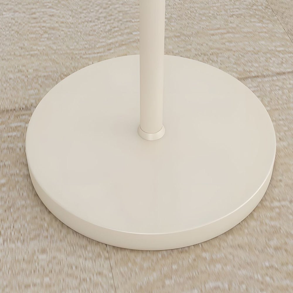 Modern Arc Floor Lamp LED Dome Shade White Marble Base Dimmable Remote Foot Switch Task Reading Living Room Bedroom 60 Inch